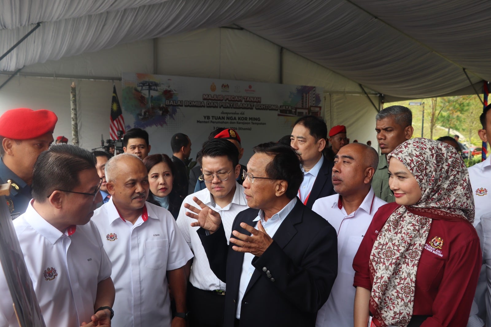 Groundbreaking Ceremony of the Gohtong Jaya Fire and Rescue Station and Quarters, Pahang image 6