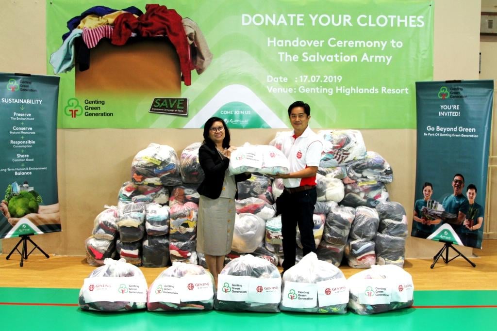 RWG contributed 72 bags of donated clothes by employees to the Salvation Army