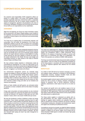 Sustainability Report 2007